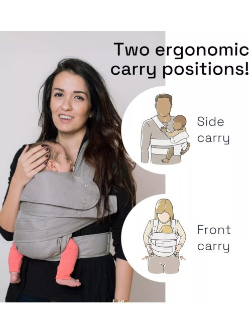  Marsupi Breeze babahordozó újszülötteknek. S/M méret.OUTLET termék.