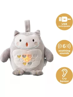   Tommee Tippee zenélő világító alvássegítő bagoly, OUTLET termék