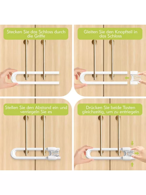 Trilink gyermekbiztonsági szekrényzár,OUTLET termék 