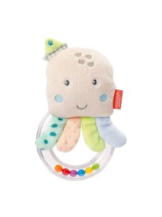 Fehn plüss polipos csörgő gyűrű játék, OUTLET termék