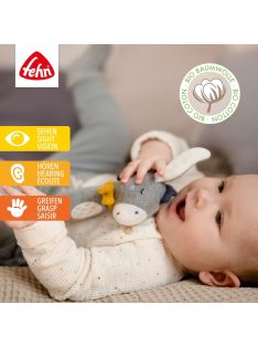 Fehn Natur plüss szamár csörgő játék OUTLET termék