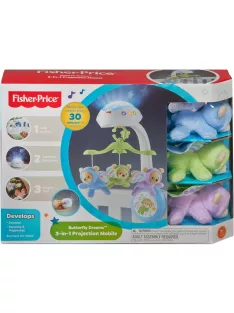    Fisher Price projektoros 3in1-ben zenélő-forgó. OUTLET termék