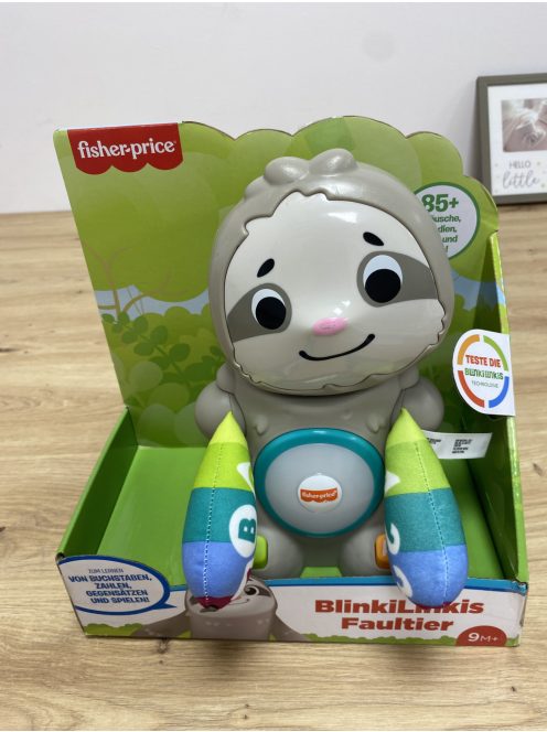 Fisher-Price BlinkiLinkis interaktív lajhár játék, OUTLET termék