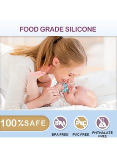 Akolik szilikon rágóka-kék, OUTLET termék