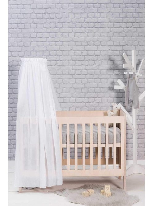 Jollein Vintage Fehér baldachin függöny-155cm-es, OUTLET termék