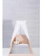 Jollein Vintage Fehér baldachin függöny-155cm-es, OUTLET termék