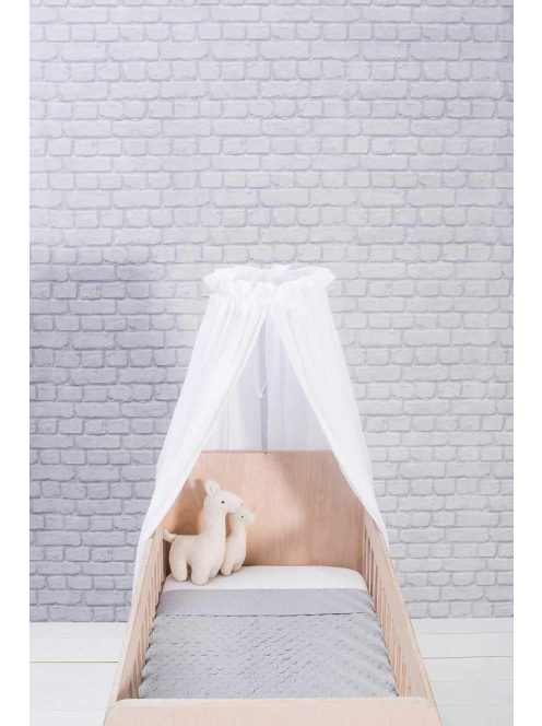 Jollein Vintage Fehér baldachin függöny-155cm-es, OUTLET termék