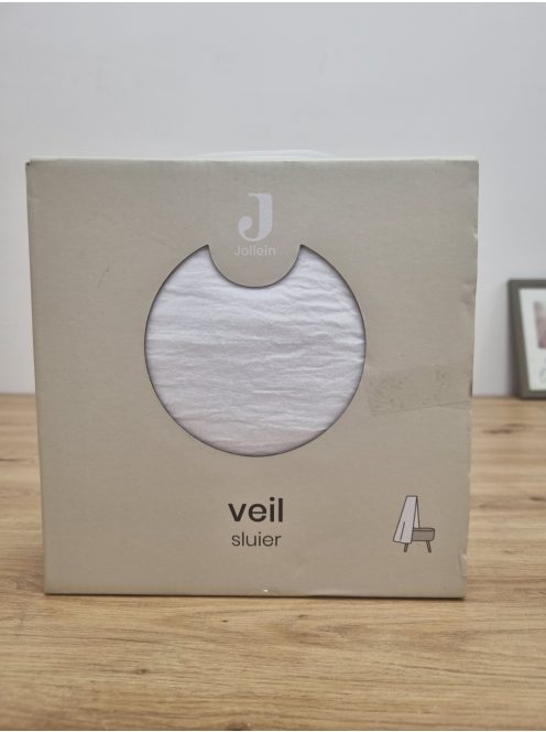 Jollein Vintage Fehér baldachin függöny-155cm-es, OUTLET termék