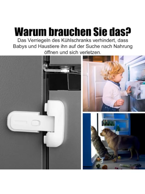 Hűtőszekrény zár-1db, OUTLET termék