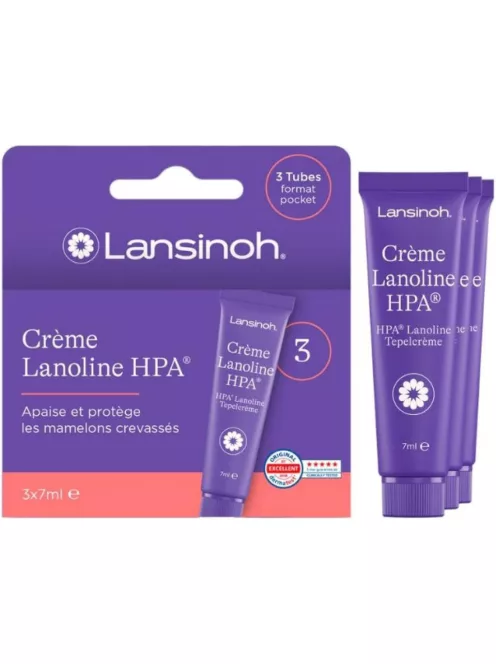 Lansinoh Lanolin HPA mellápoló krém 3x7ml, OUTLET termék