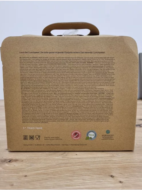 LÄSSIG uzsonnás szett ivópalackkal-Friends Lion OUTLET termék