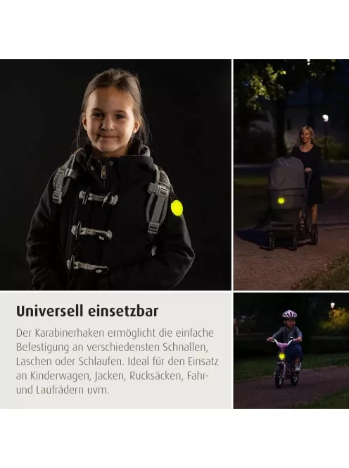 Reer Light&Go fényvisszaverő karabínerrel, OUTLET termék