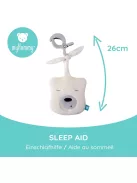myHummy jegesmedvés fehér zajos alvássegítő plüss csipesszel, OUTLET termék