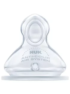   NUK First Choice+ kólika elleni, szilikon etető cumifej 0-6HÓ- Outlet termék