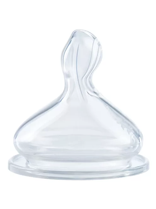 NUK First Choice+ kólika elleni, szilikon etető cumifej 0-6HÓ- Outlet termék