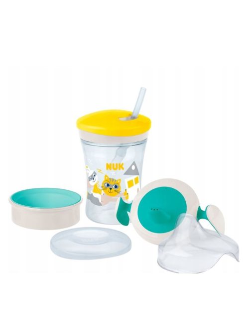 NUK ivást tanító készlet, Trainer Cup, Magic Cup 360°, és Action Cup tartozékkal OUTLET termék