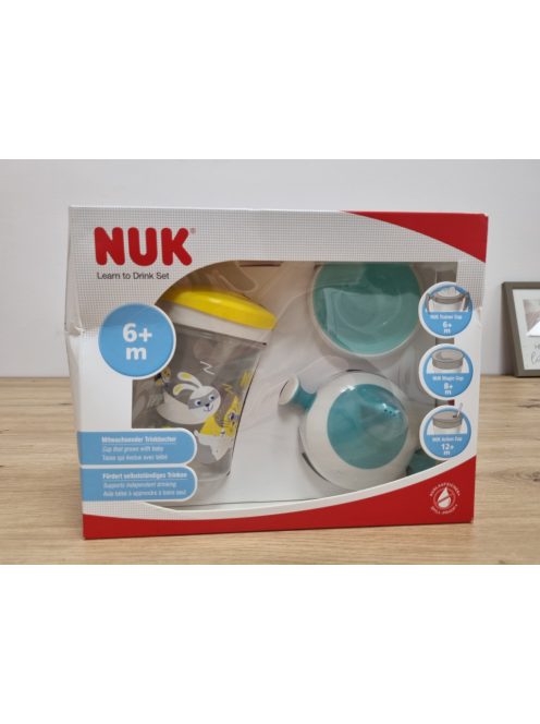 NUK ivást tanító készlet, Trainer Cup, Magic Cup 360°, és Action Cup tartozékkal OUTLET termék