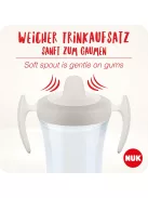 Nuk étkészlet itatópohárral, szúszásmentes tállal és 2 db kanállal, OUTLET termék