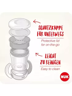   NUK Mini Magic Cup itatópohár | 360°-ban forgatható, OUTLET termék