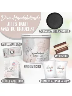 Gipsz 3D kéznyom készítő készlet, OUTLET termék