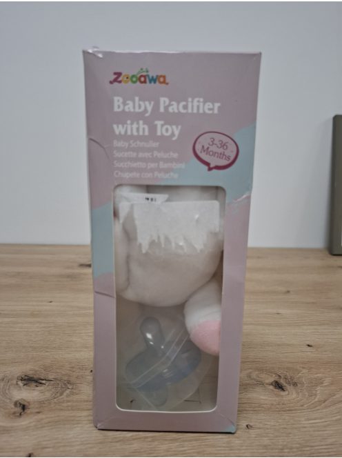 Zooawa plüss nyuszis cumitarttó cumival, OUTLET termék