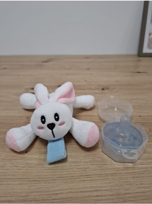 Zooawa plüss nyuszis cumitarttó cumival, OUTLET termék