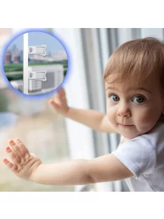 Műanyag tolóajtózár-4db-os csomag, OUTLET termék