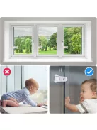 Műanyag tolóajtózár-4db-os csomag, OUTLET termék