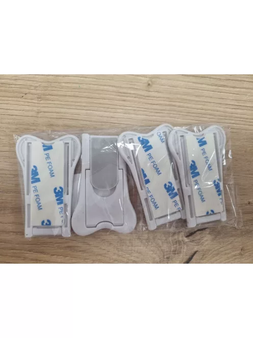 Műanyag tolóajtózár-4db-os csomag, OUTLET termék