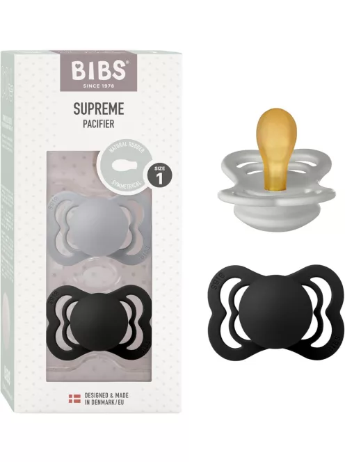 BIBS Supreme 2 db-os szilikon cumi 1-es. OUTLET termék