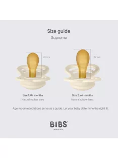 BIBS Supreme 2 db-os szilikon cumi 1-es. OUTLET termék