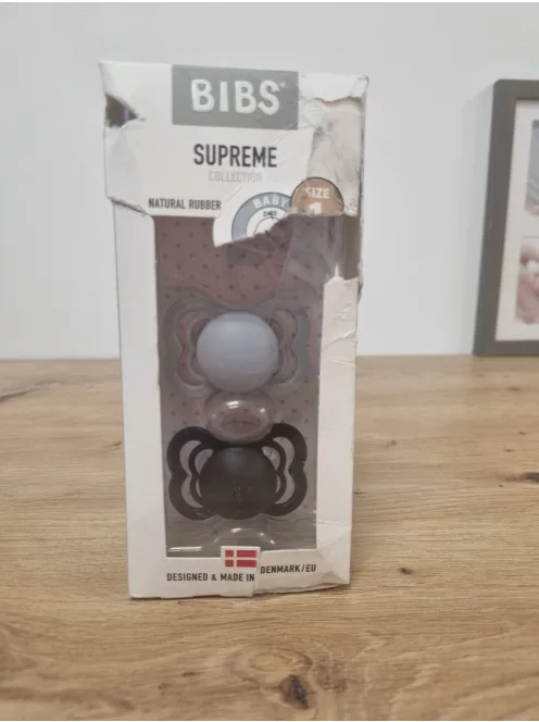 BIBS Supreme 2 db-os szilikon cumi 1-es. OUTLET termék