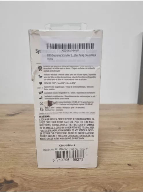BIBS Supreme 2 db-os szilikon cumi 1-es. OUTLET termék
