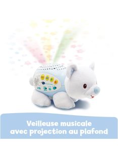   Vtech zenélő és világító jegesmedve plüss játék, OUTLET termék