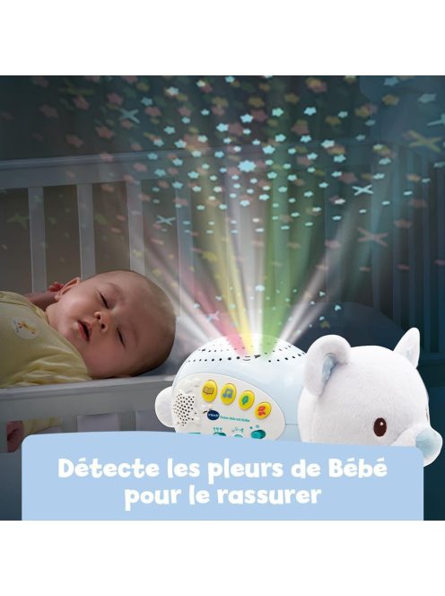 Vtech zenélő és világító jegesmedve plüss játék, OUTLET termék