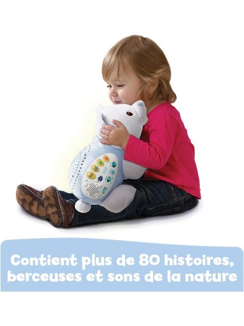 Vtech zenélő és világító jegesmedve plüss játék, OUTLET termék