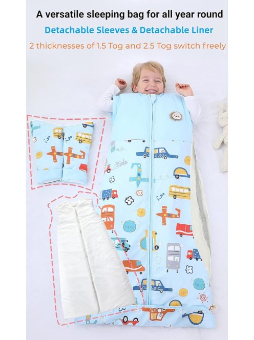 Chilsuessy állítható méretű téli-nyári babahálózsák, OUTLET termék