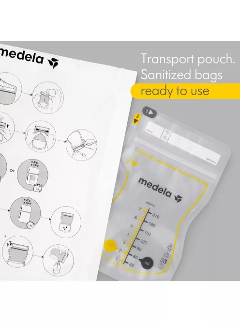 Medela anyatej tároló tasakok 50x210ml, OUTLET termék