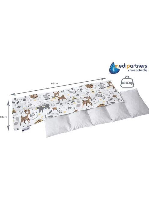 Medi Partners cseresznyemag párna huzattal 60x20cm- OUTLET termék