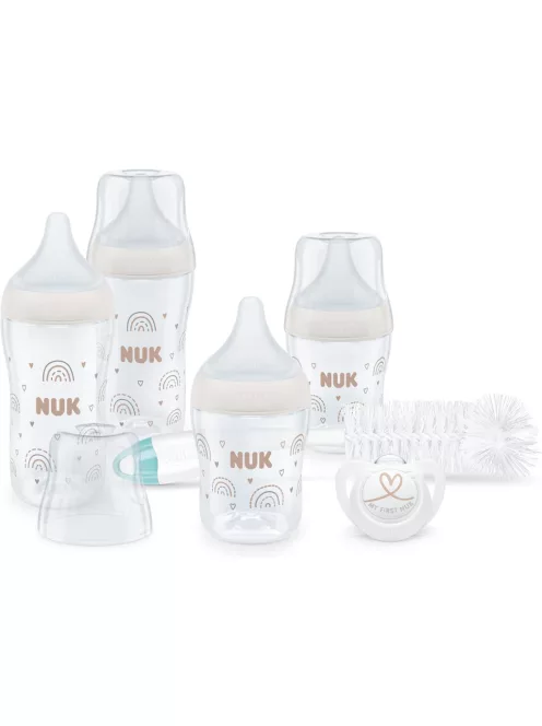 Nuk Perfect Match cumisüveg kezdőszett, 2x150ml, 2x260ml, kefe és cumi, OUTLET termék