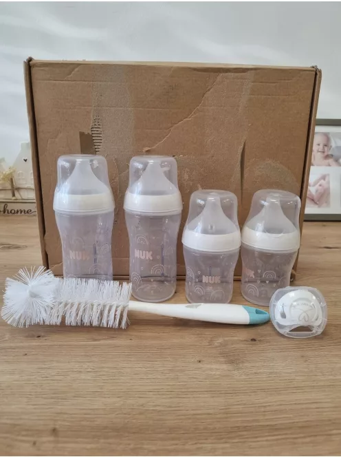 Nuk Perfect Match cumisüveg kezdőszett, 2x150ml, 2x260ml, kefe és cumi, OUTLET termék