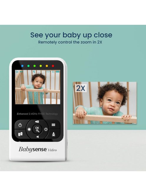 Babysense dupla kamerás bébiőr hanggal, OUTLET termék