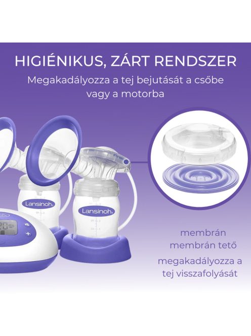 Lansinoh 2 az 1-ben elektromos dupla mellszívó. OUTLET termék