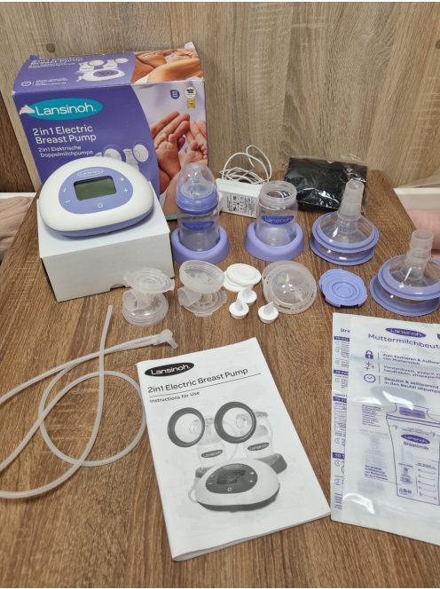 Lansinoh 2 az 1-ben elektromos dupla mellszívó. OUTLET termék