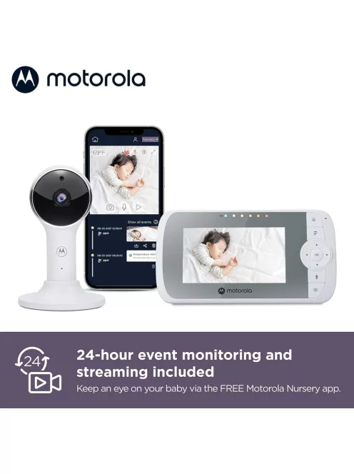 Motorola VM64 kamerás bébiőr applikációval, OUTLET termék