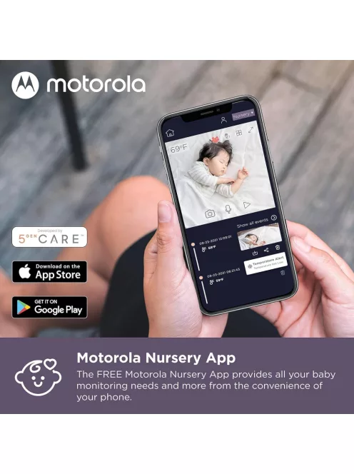 Motorola VM64 kamerás bébiőr applikációval, OUTLET termék