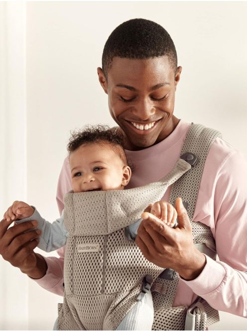 BabyBjörn Move Air Mesh babahordozó 3D hálós-szürke-bézs. Outlet termék