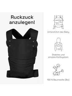  Marsupi Classic 2.0 hordozó - fekete (XL), OUTLET termék