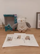 Tommee Tippee OllieOwl Deluxe alvást segítő plüss bagoly- hang és fény, OUTLET termék