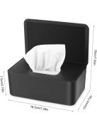 Törlőkendő tartó doboz- fekete OUTLET termék